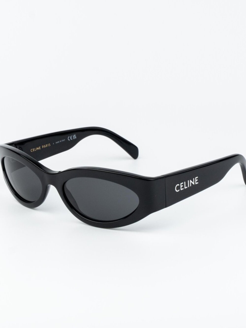 Celine Men Sunglasses Black Grey Cat Eye CL40288I MONOCHROMS 01A NEW AUTHENTIC - Picture 4 of 13